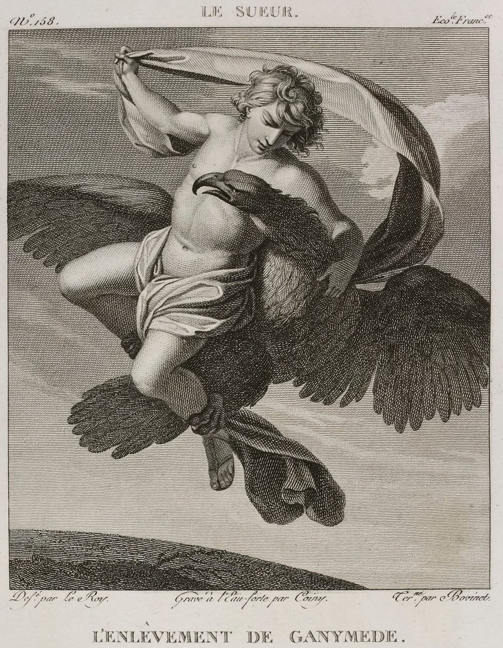 Denis-Sébastien Leroy, Coiny y Bovinet - El rapto de Ganímedes, según Eustache Le Sueur - 1802-1815 de Denis Sebastien Leroy
