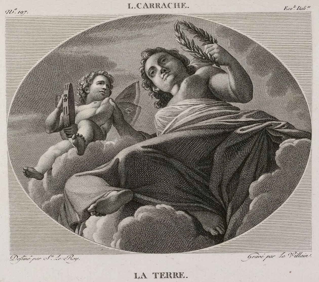 Denis-Sébastien Leroy et Le Villain - La Tierra, según Ludovico Carracci - 1802-1815 de Denis Sebastien Leroy