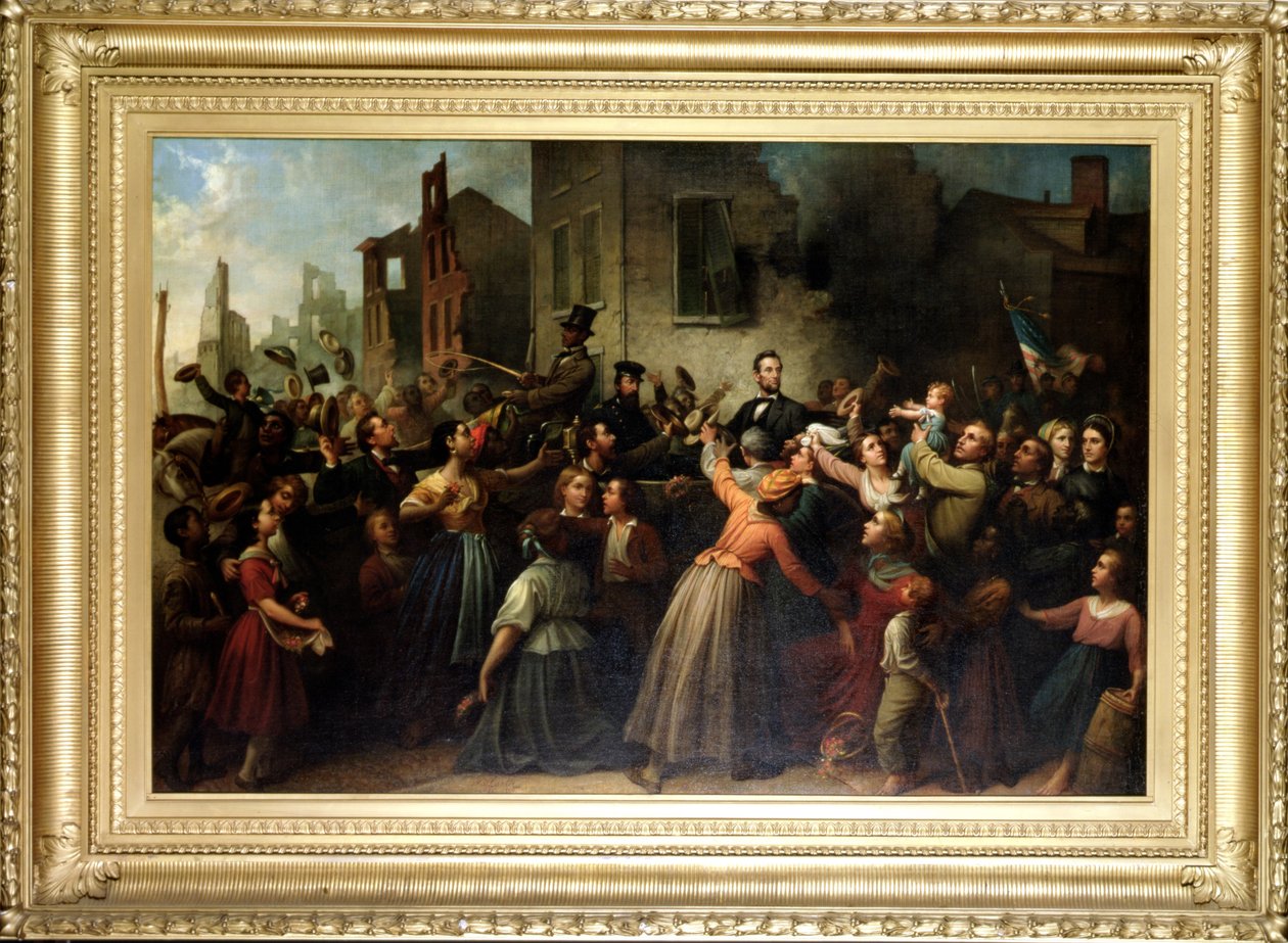 El paseo de Lincoln por Richmond, 1866 de Dennis Malone Carter