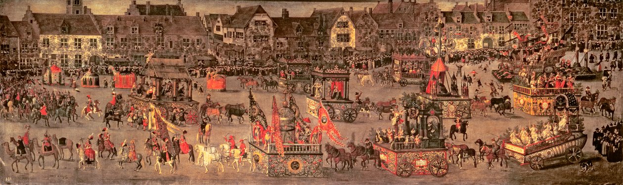 El Triunfo de la Archiduquesa Isabel (1556-1633) en el Ommeganck de Bruselas del domingo 31 de mayo de 1615 de Denys van Alsloot