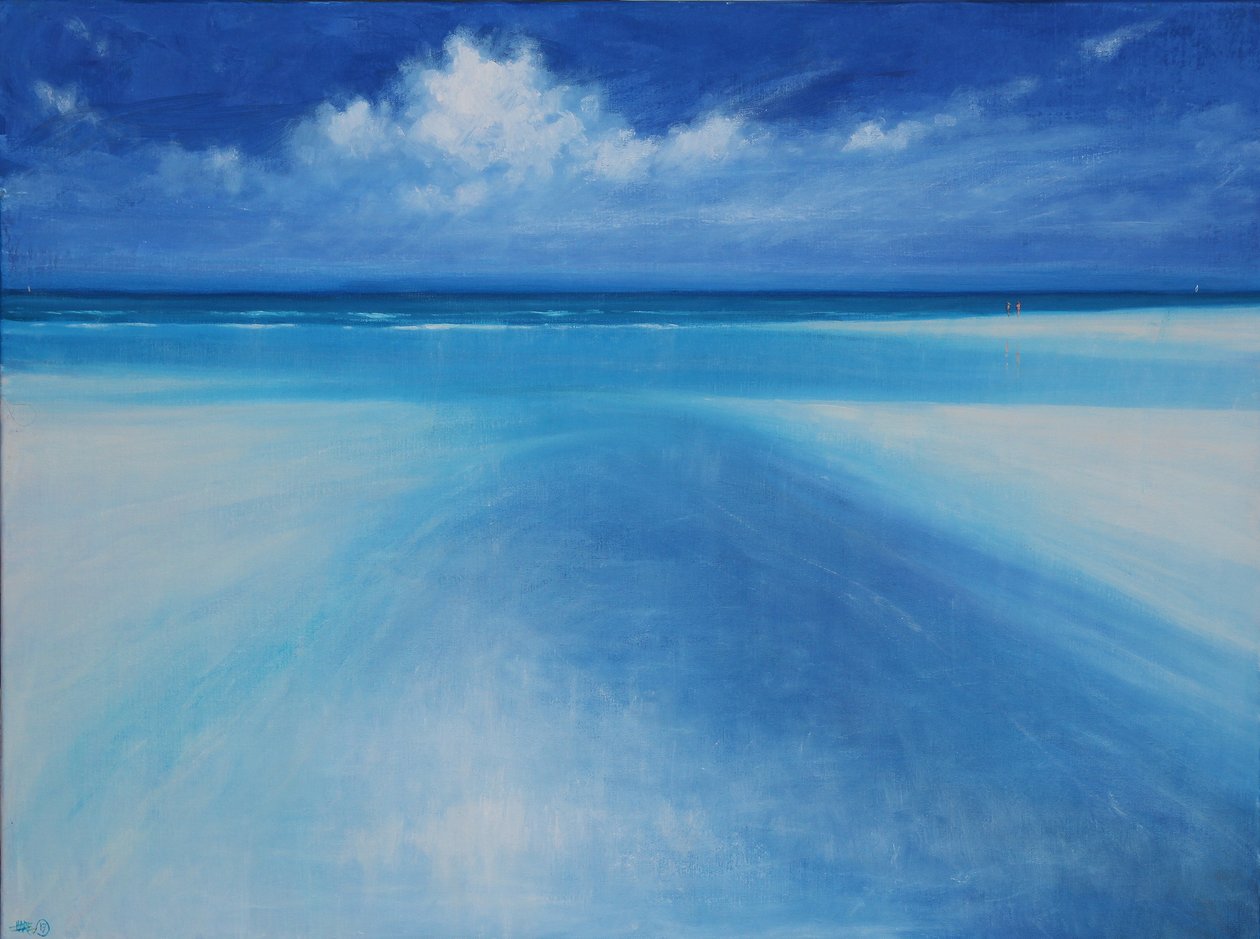 En marea baja, 2017 (Óleo sobre lienzo) de Derek Hare