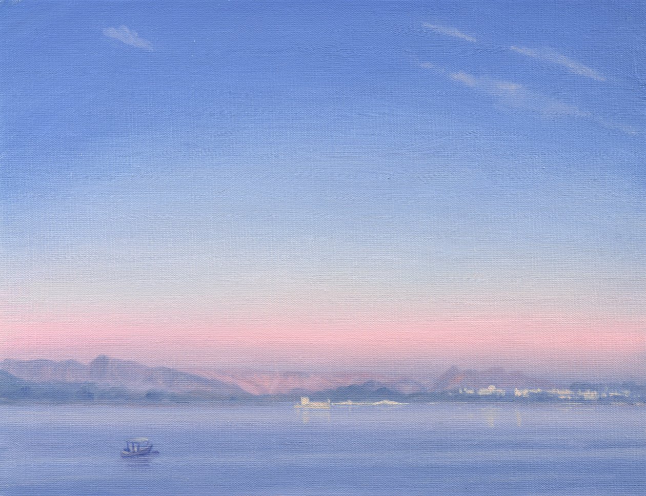 Amanecer sobre el lago Piccola de Derek Hare
