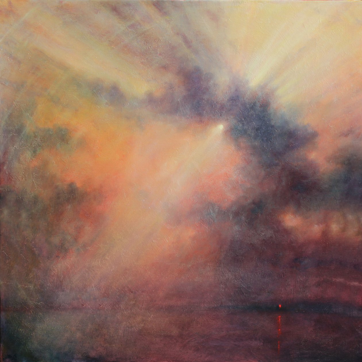 Estuario, 2022 (Óleo sobre lienzo) de Derek Hare