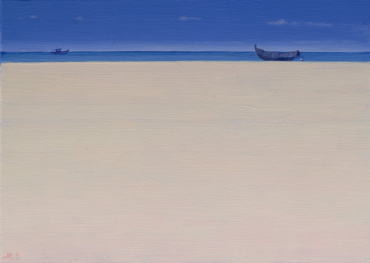 Barcos de pesca en Puvar, Kerala de Derek Hare