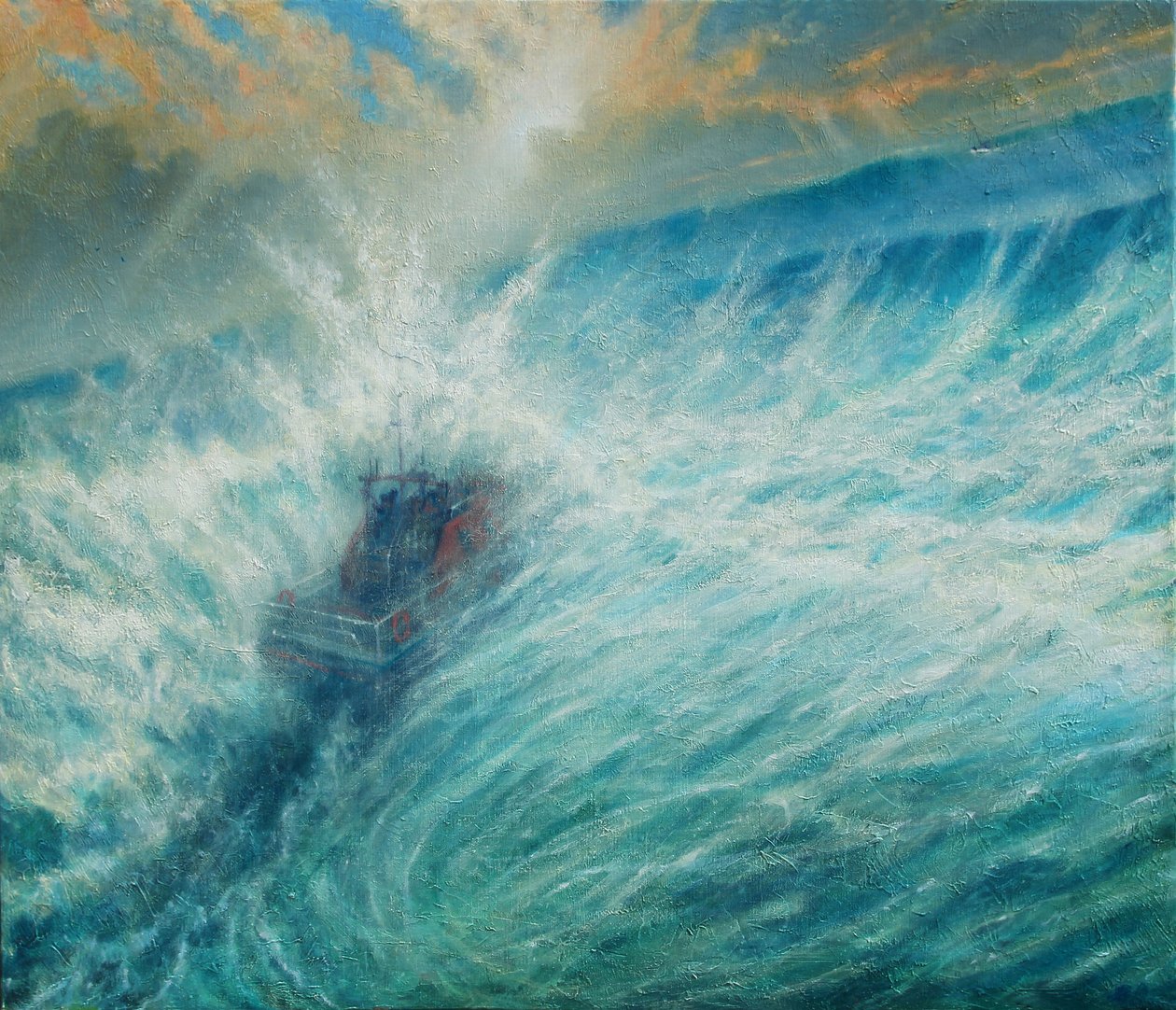Por los que están en peligro, 2019 (Óleo sobre lienzo) de Derek Hare