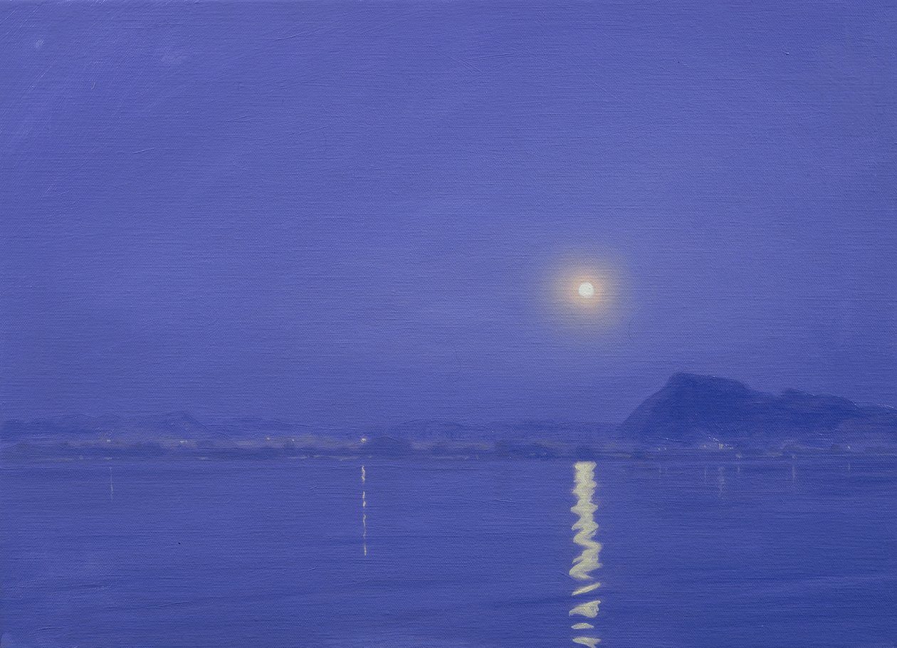 Luz de luna sobre Udaipur de Derek Hare