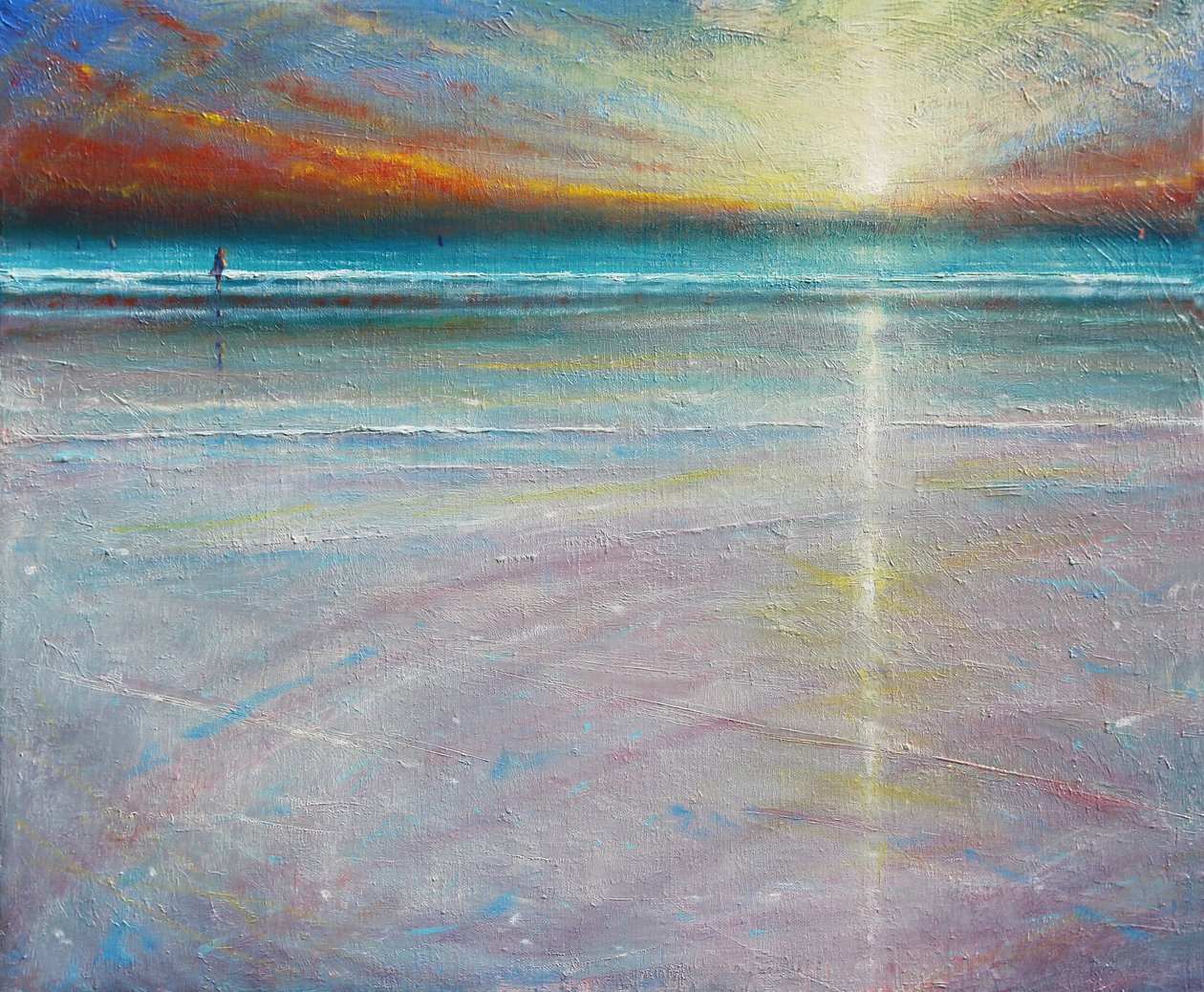 Stillness of Evening, 2020 (Óleo sobre lienzo) de Derek Hare