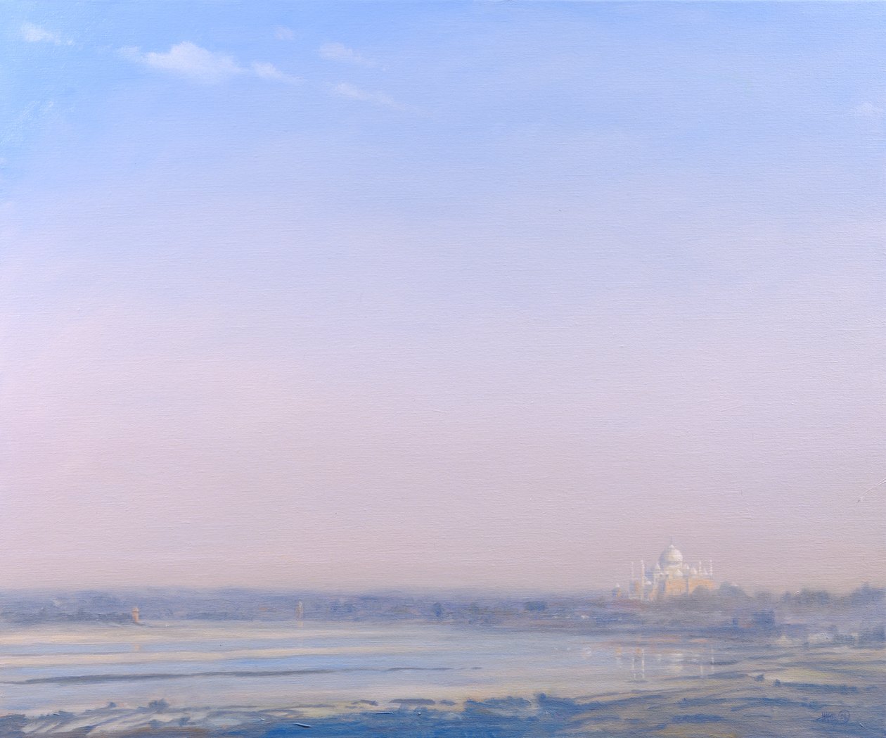 Taj Mahal desde el Fuerte de Agra de Derek Hare