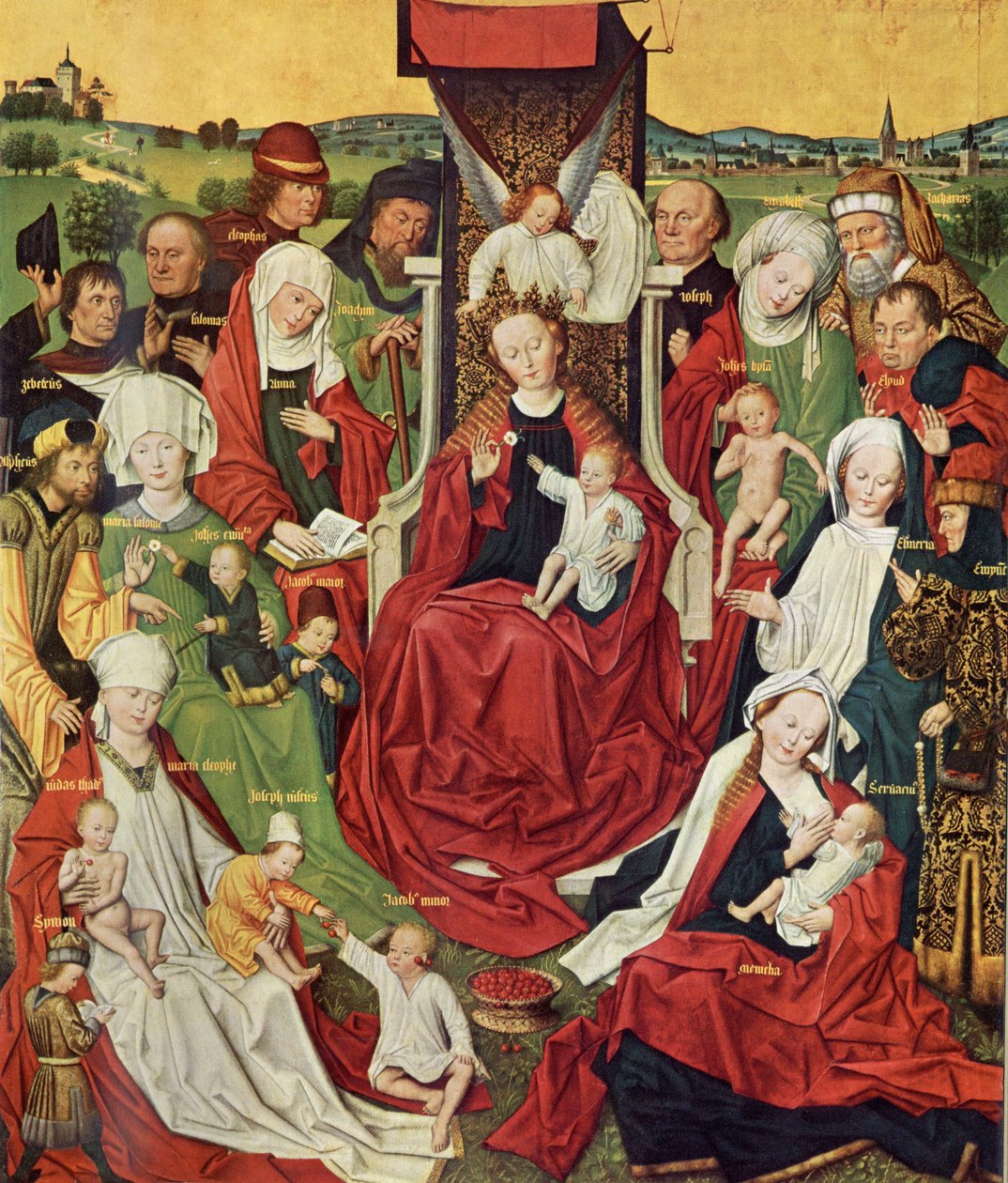 Dortmund Propsteikirche, Derick Baegert Altar, tablón izquierdo de Derick Baegert