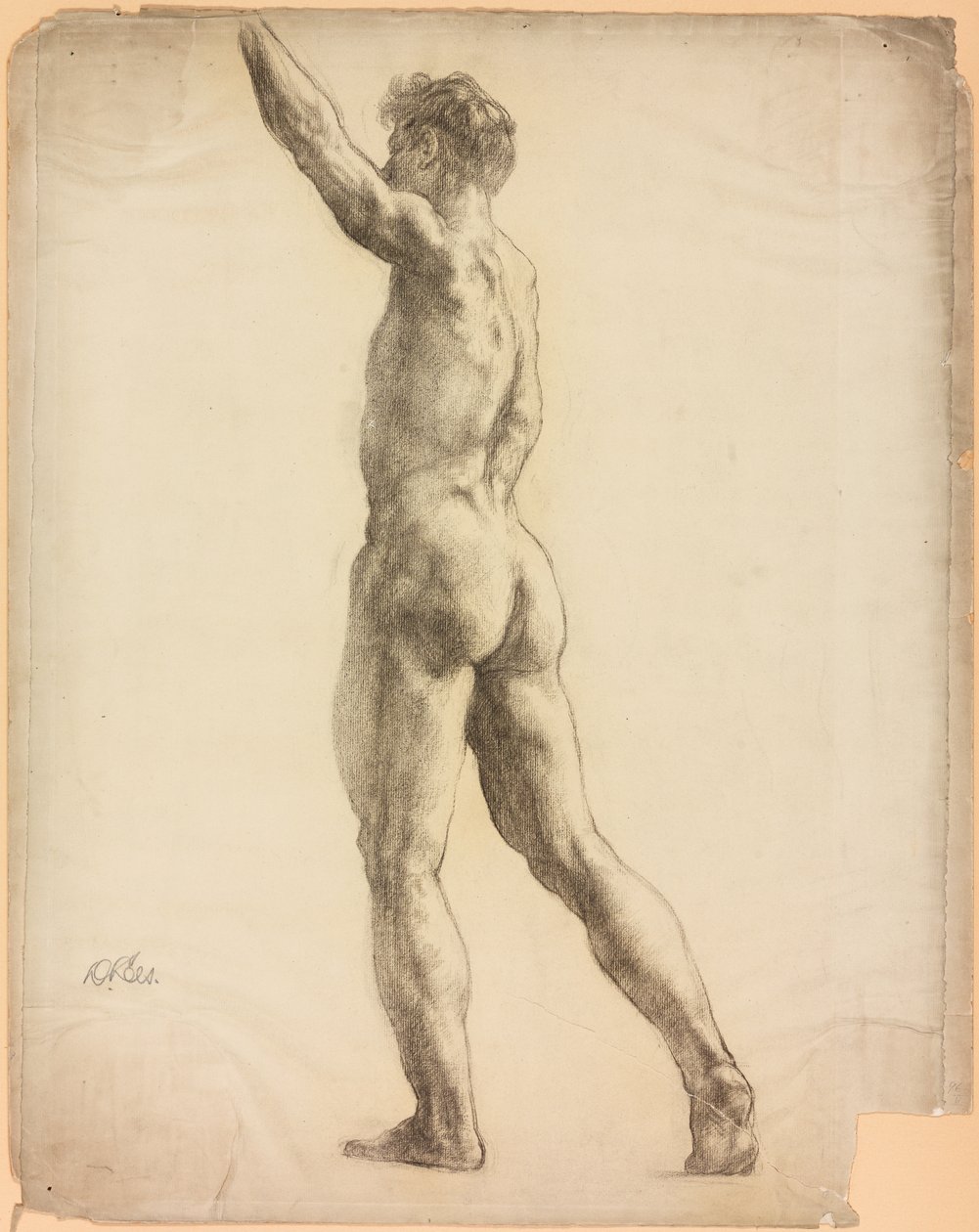 Estudio de una figura masculina de Derwent Lees