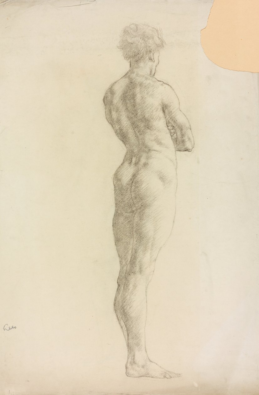 Estudio de una figura masculina de Derwent Lees