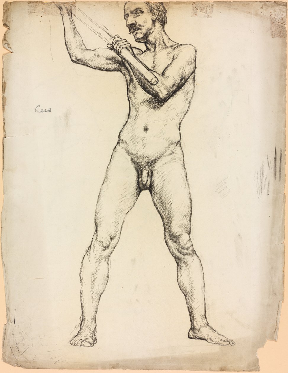 Estudio de una figura masculina de Derwent Lees