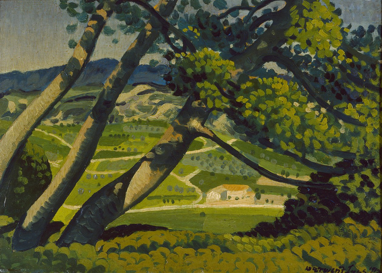 Árboles, Provenza, 1912 de Derwent Lees