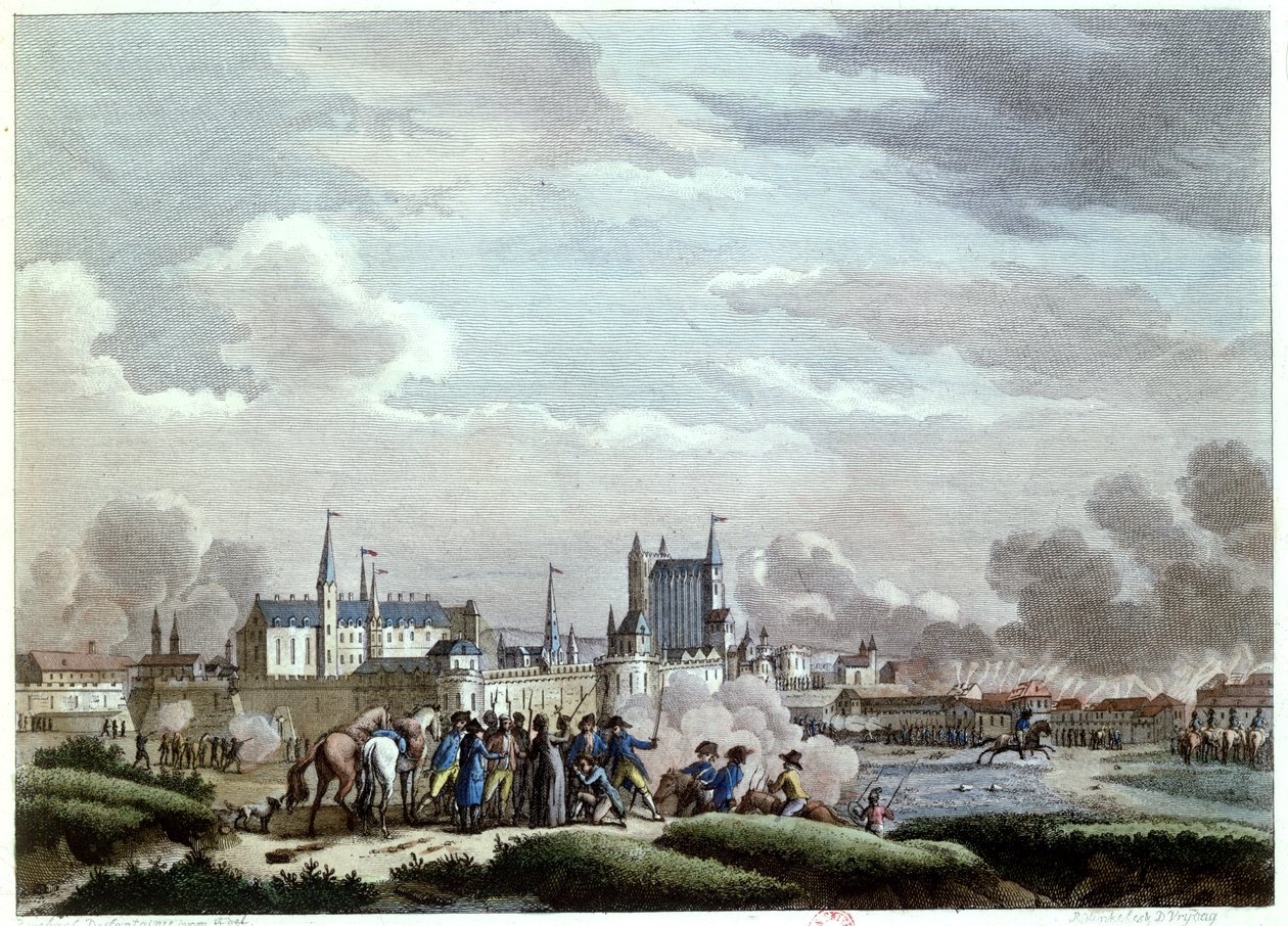 El ataque a Nantes, 27-29 de junio de 1793, por los insurgentes de Vendea, 1800 de Desfontaines
