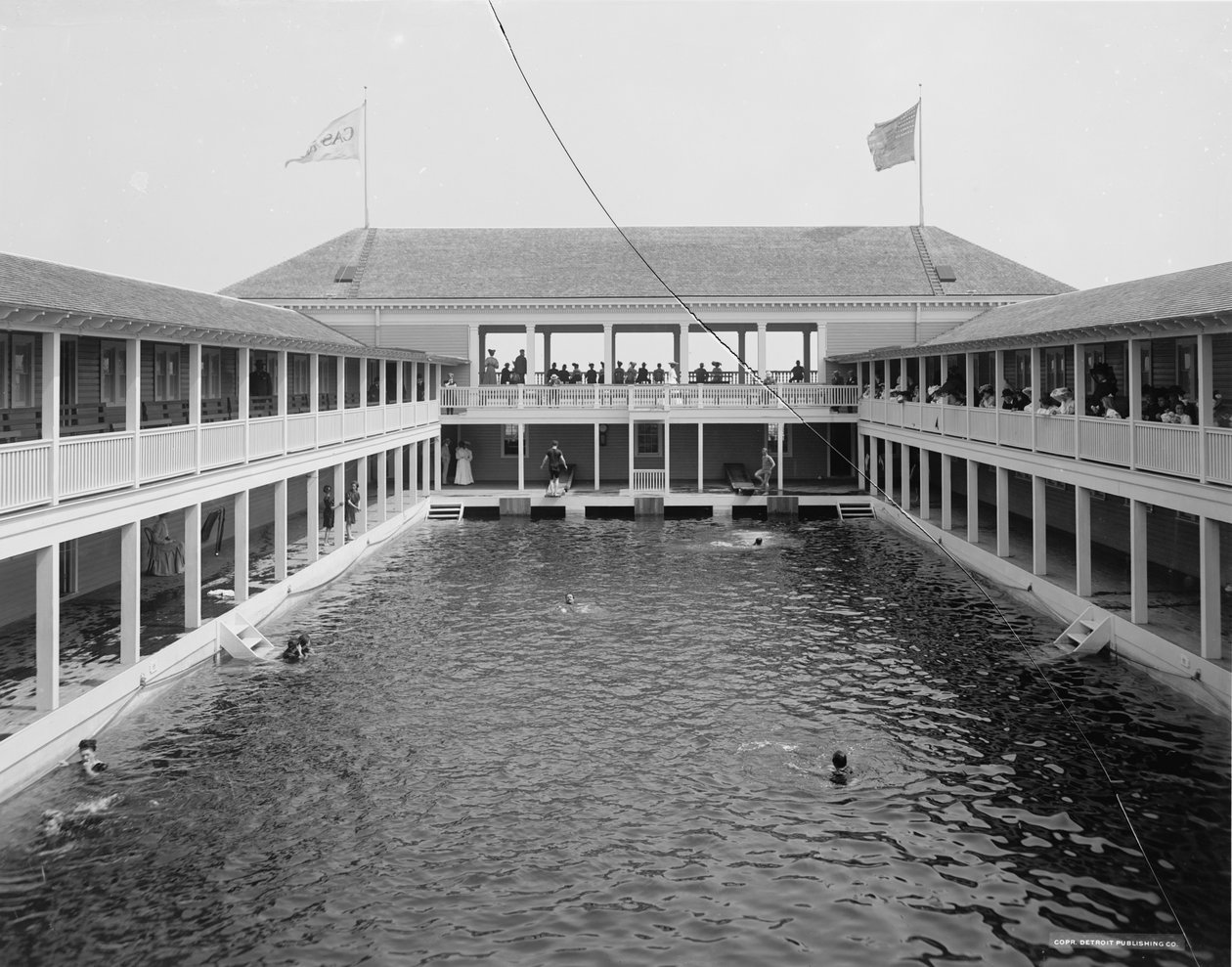 Piscina en el casino, Palm Beach, Florida, c.1905 de Detroit Publishing Co.