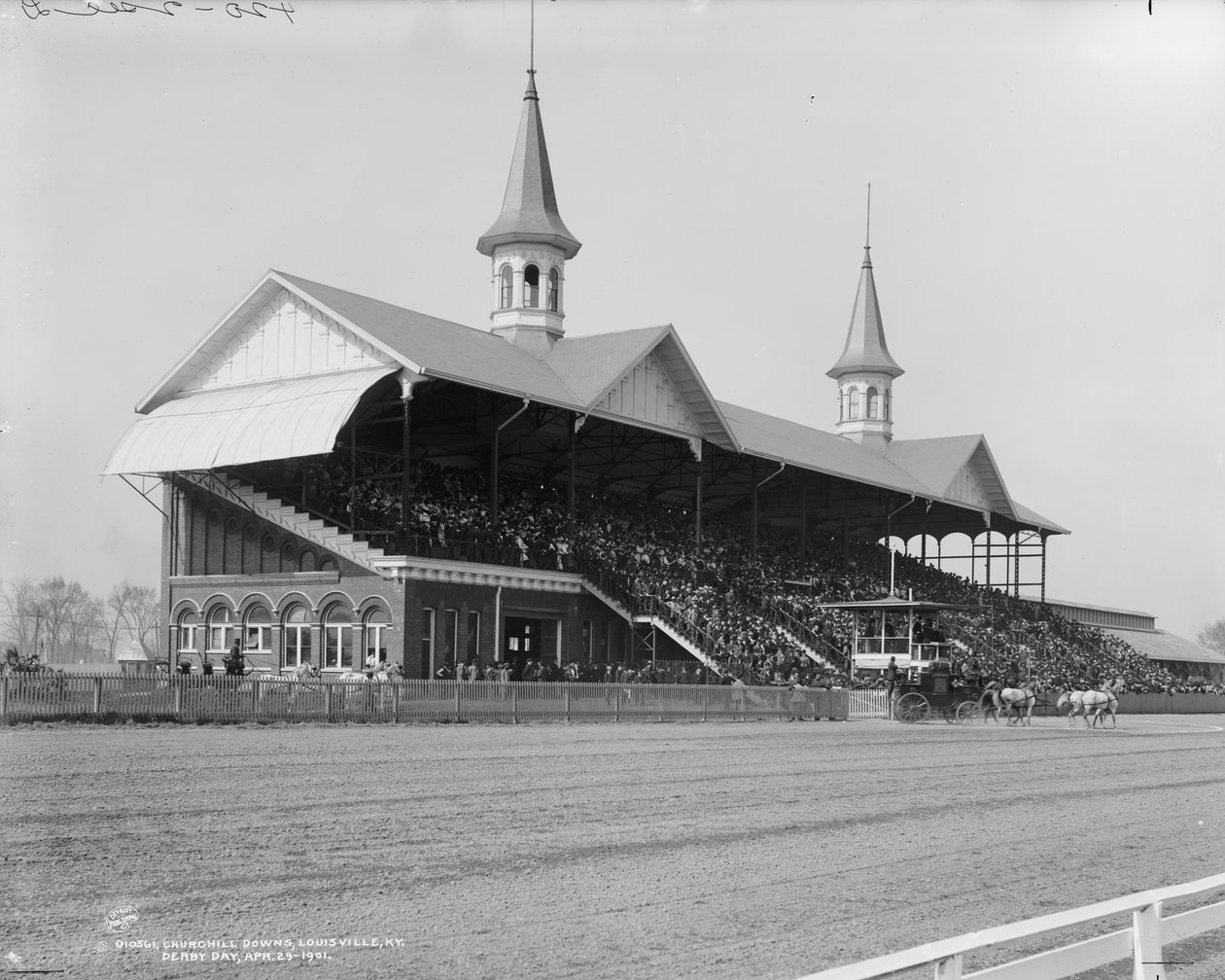 Churchill Downs, Louisville, Kentucky, día del Derby, 29 de abril de 1901 de Detroit Publishing Co.