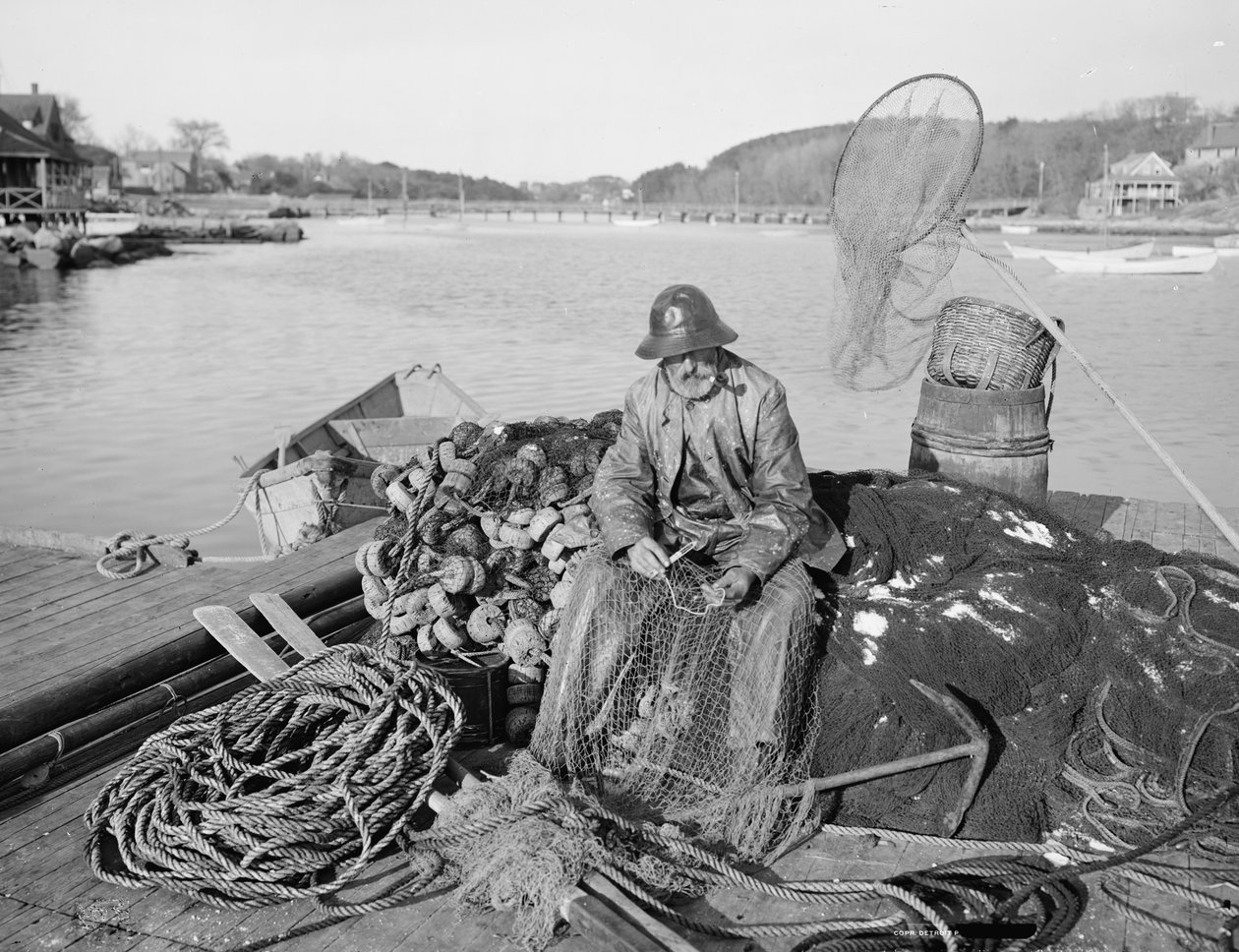 Preparándose para un viaje, c.1905 de Detroit Publishing Co.