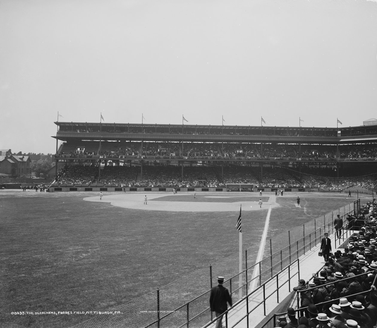 Los blanqueadores, Forbes Field, Pittsburgh, Pennsylvania, c.1900-15 de Detroit Publishing Co.