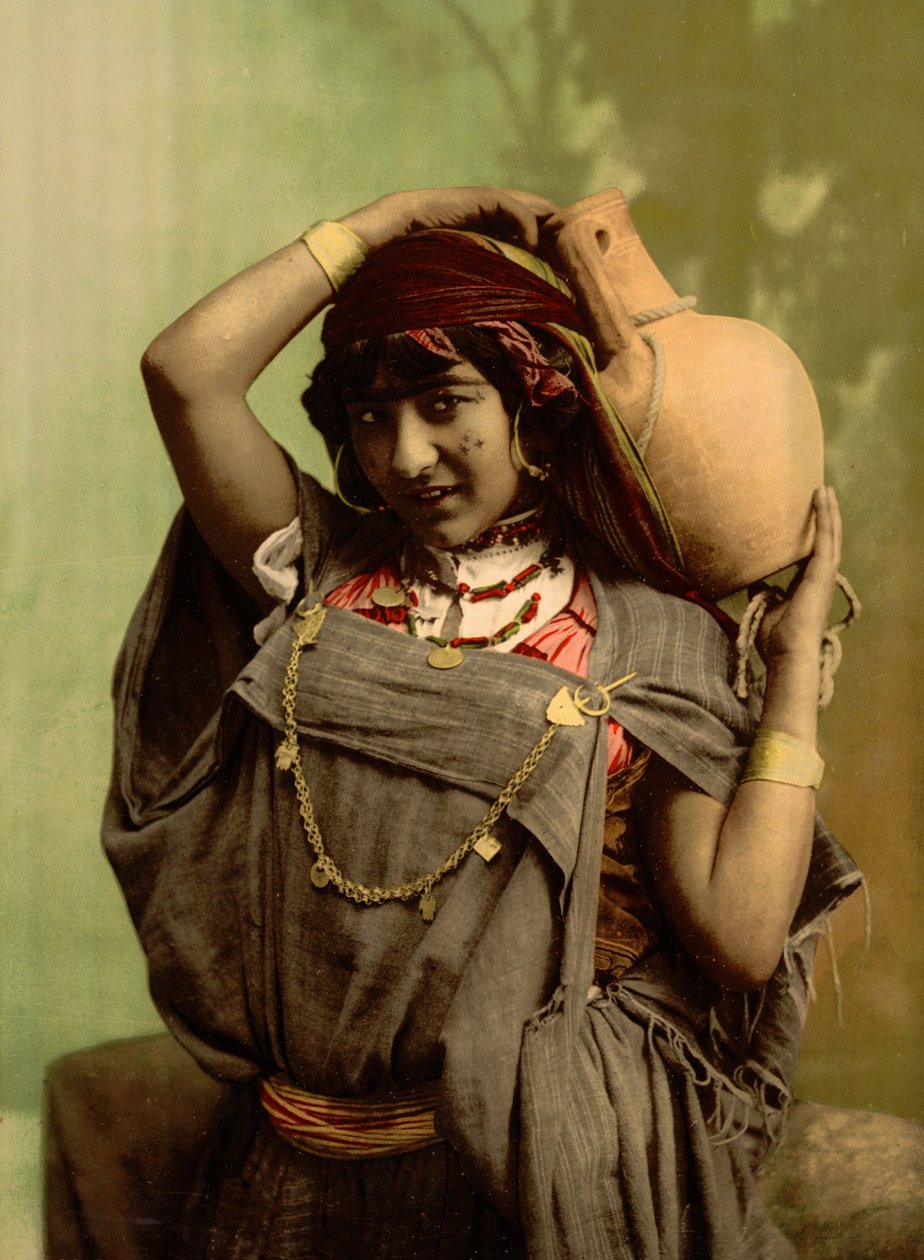 Una Mujer Beduina, Túnez, Túnez de Detroit Photographic Co.