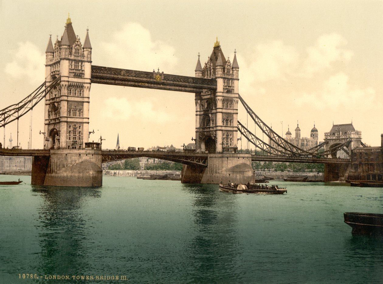 Puente de la Torre, Londres de Detroit Photographic Co.