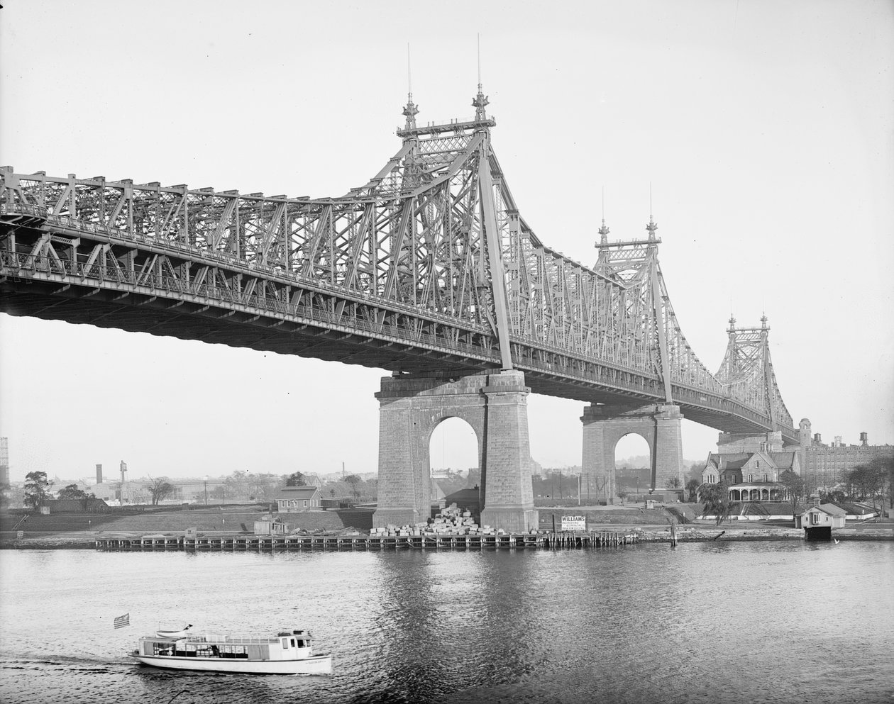 Puente de la Isla Blackwell, Ciudad de Nueva York, EE.UU., c.1910 de Detroit Publishing Co.
