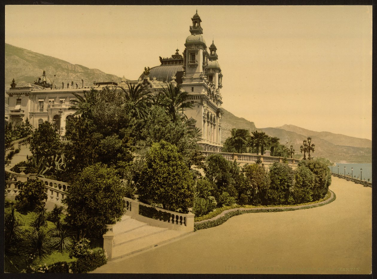 Entrada del Casino, Monte Carlo, Riviera, Mónaco de Detroit Publishing Co.