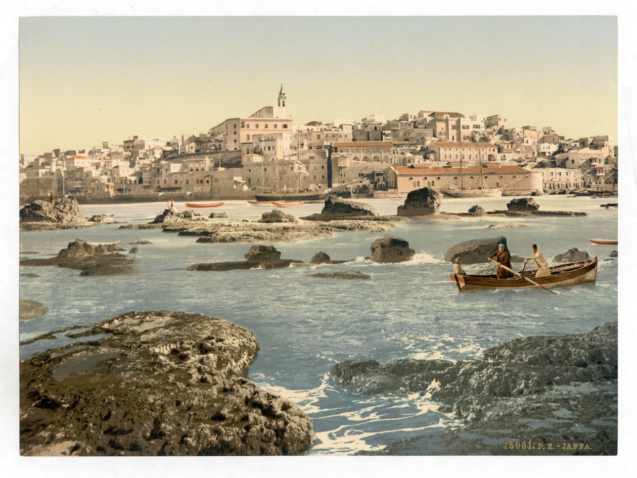 Desde el mar, Jaffa, Tierra Santa, Israel, c.1890-1900 (impresión fotocroma)) de Detroit Publishing Co.