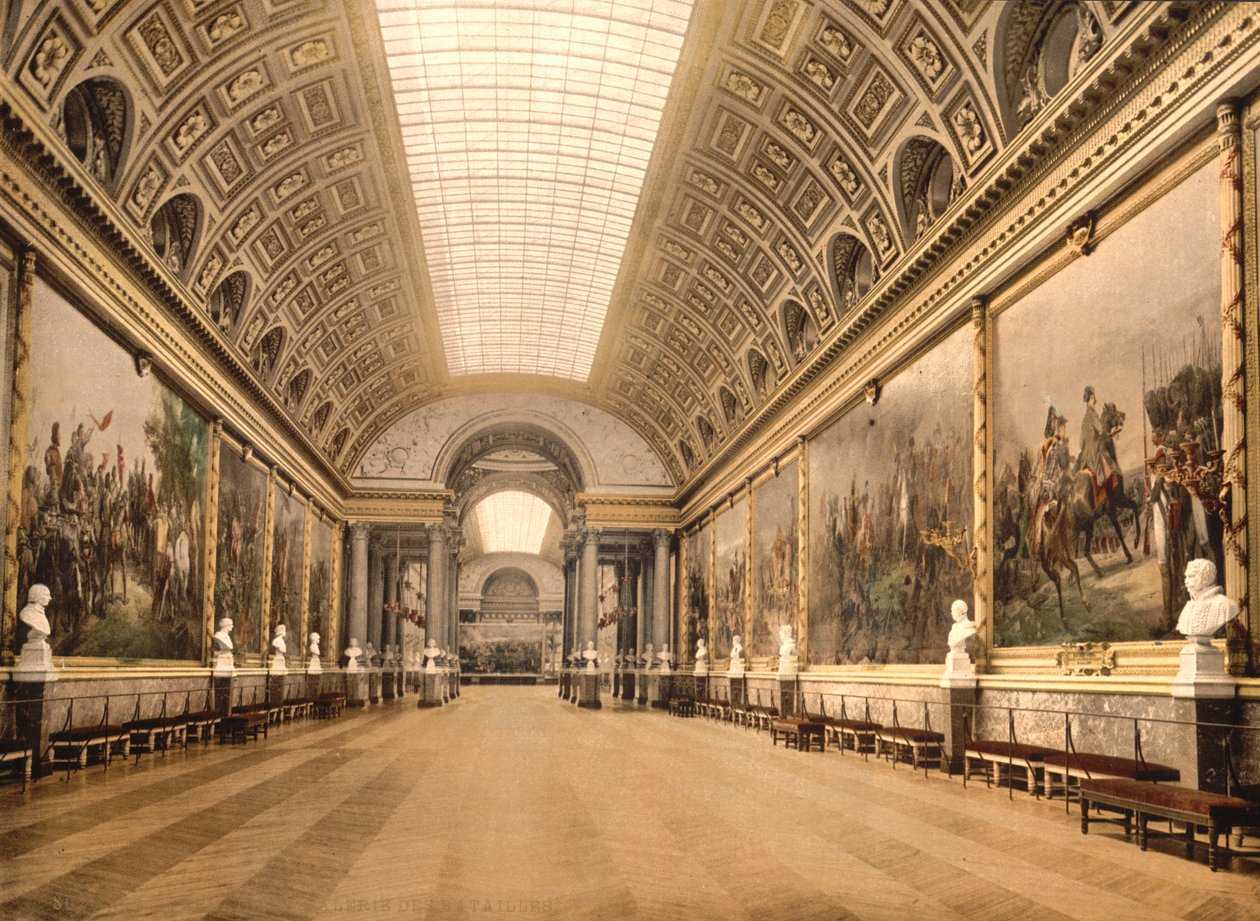 Galería de las Batallas, Versalles, c.1890-1900 de Detroit Publishing Co.