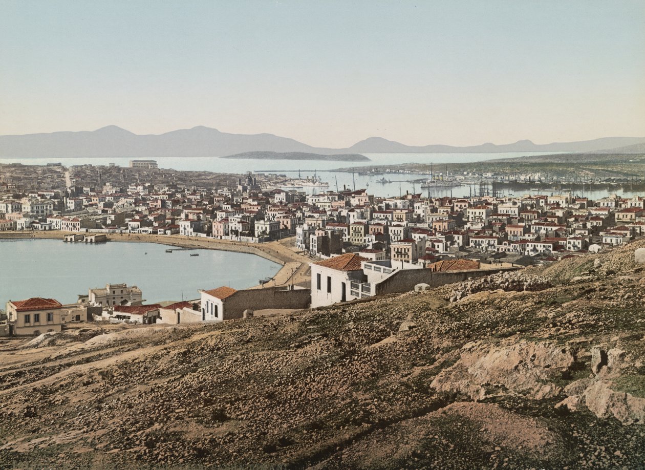 Puerto de El Pireo, 1905 de Detroit Publishing Co.