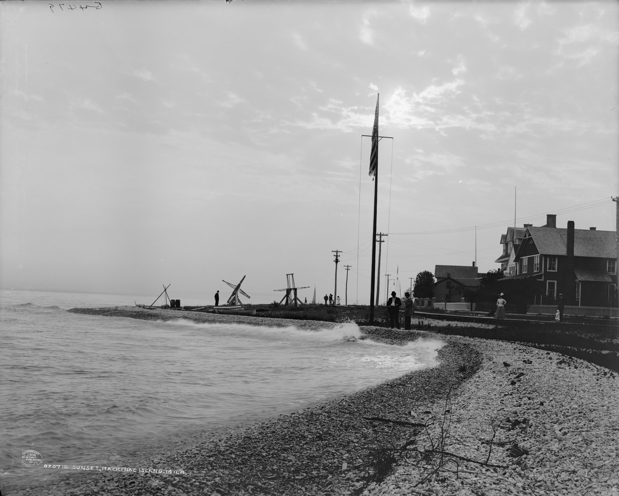 Atardecer, Isla Mackinac, Michigan, c.1908 de Detroit Publishing Co.
