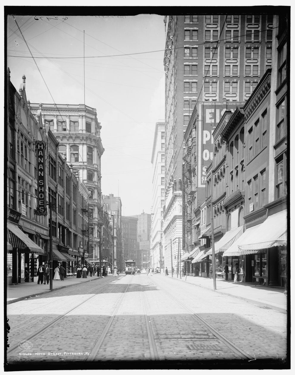 Calle Wood, Pittsburgh, Pa. de Detroit Publishing Co.