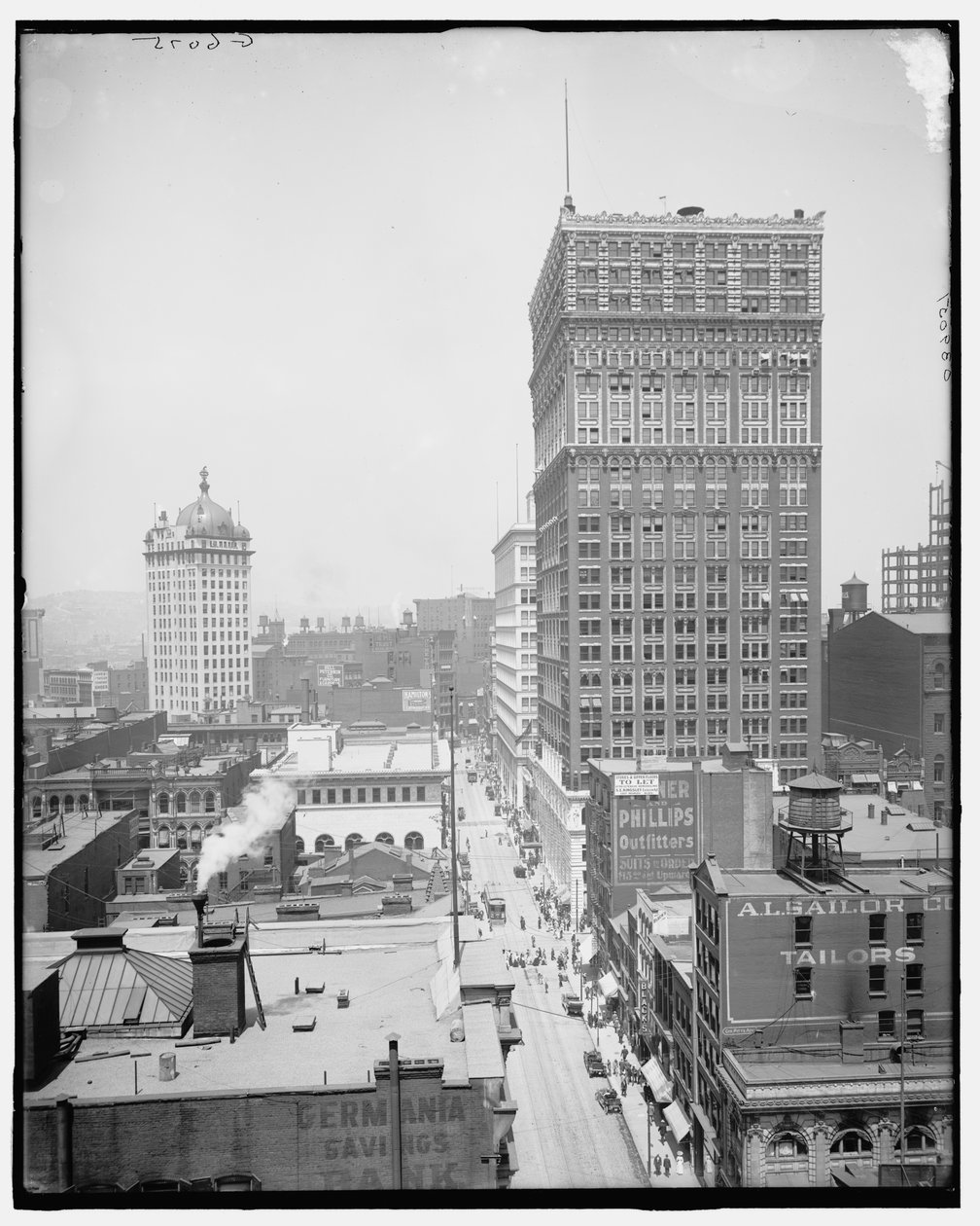 Calle Wood y el Banco del Agricultor, Pittsburgh, Pa. de Detroit Publishing Co.