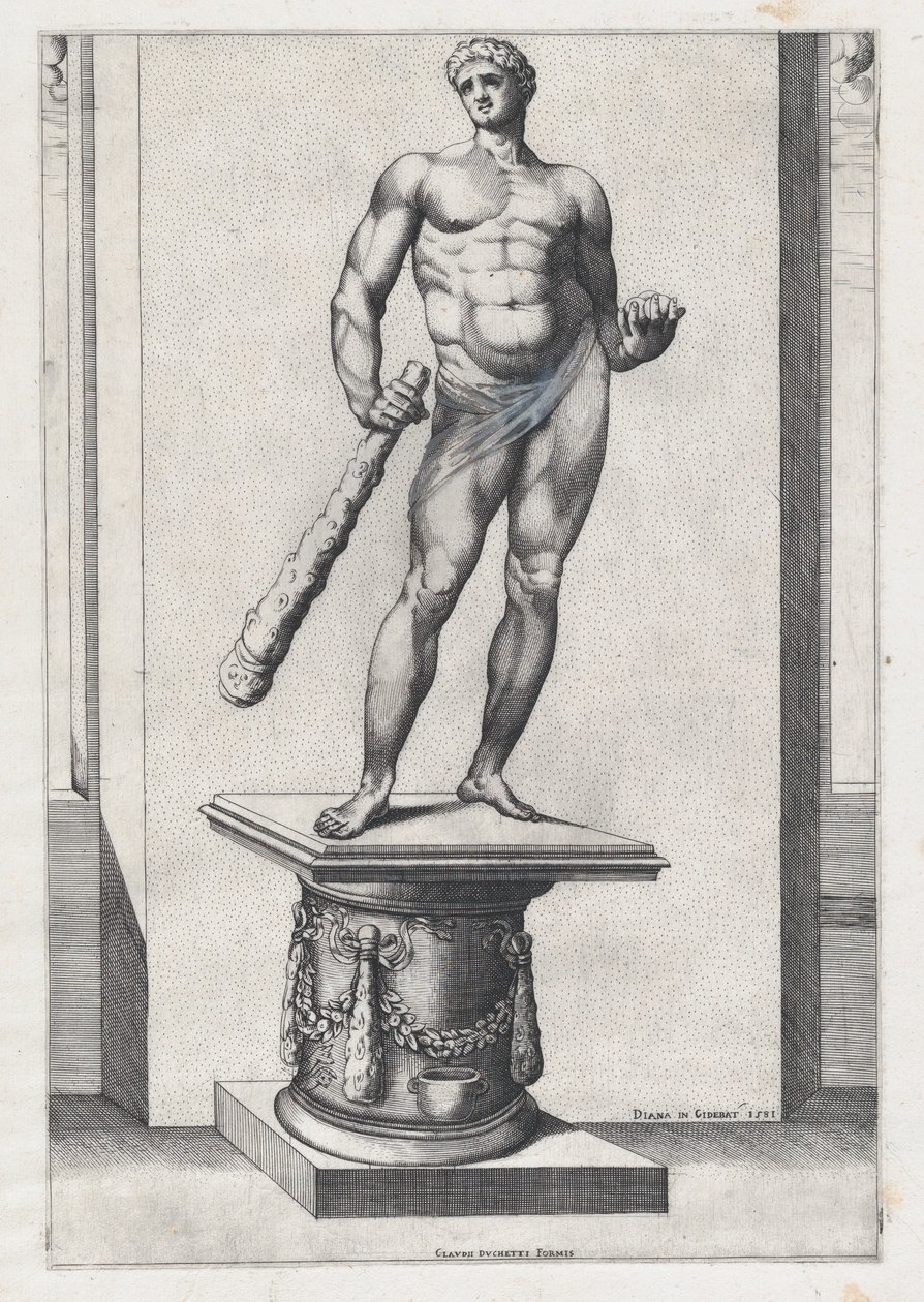 Speculum Romanae Magnificentiae: Hércules con las manzanas de las Hespérides de Diana Mantuana