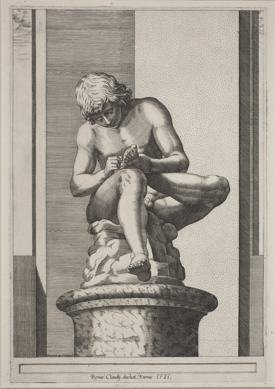El Spinario de Diana Scultori