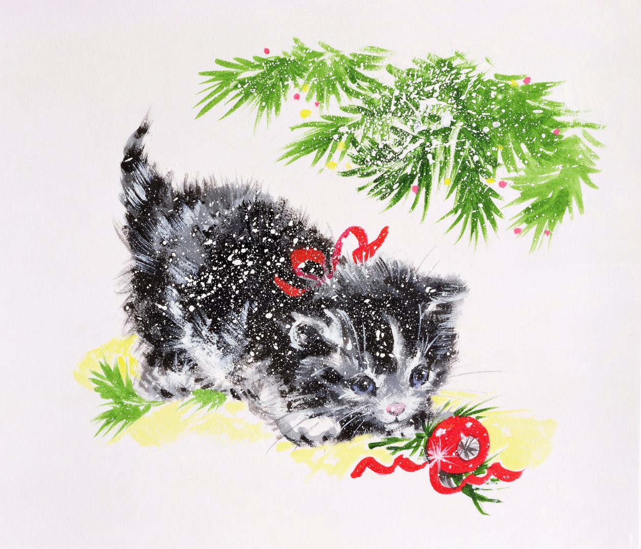 Gatito de Navidad de Diane Matthes