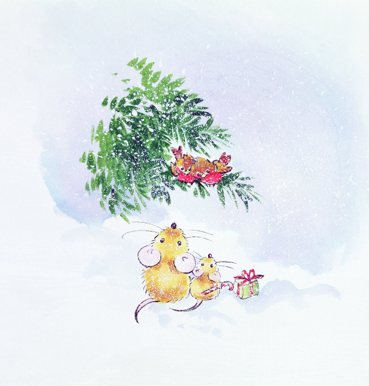Ratones y Petirrojos de Navidad de Diane Matthes