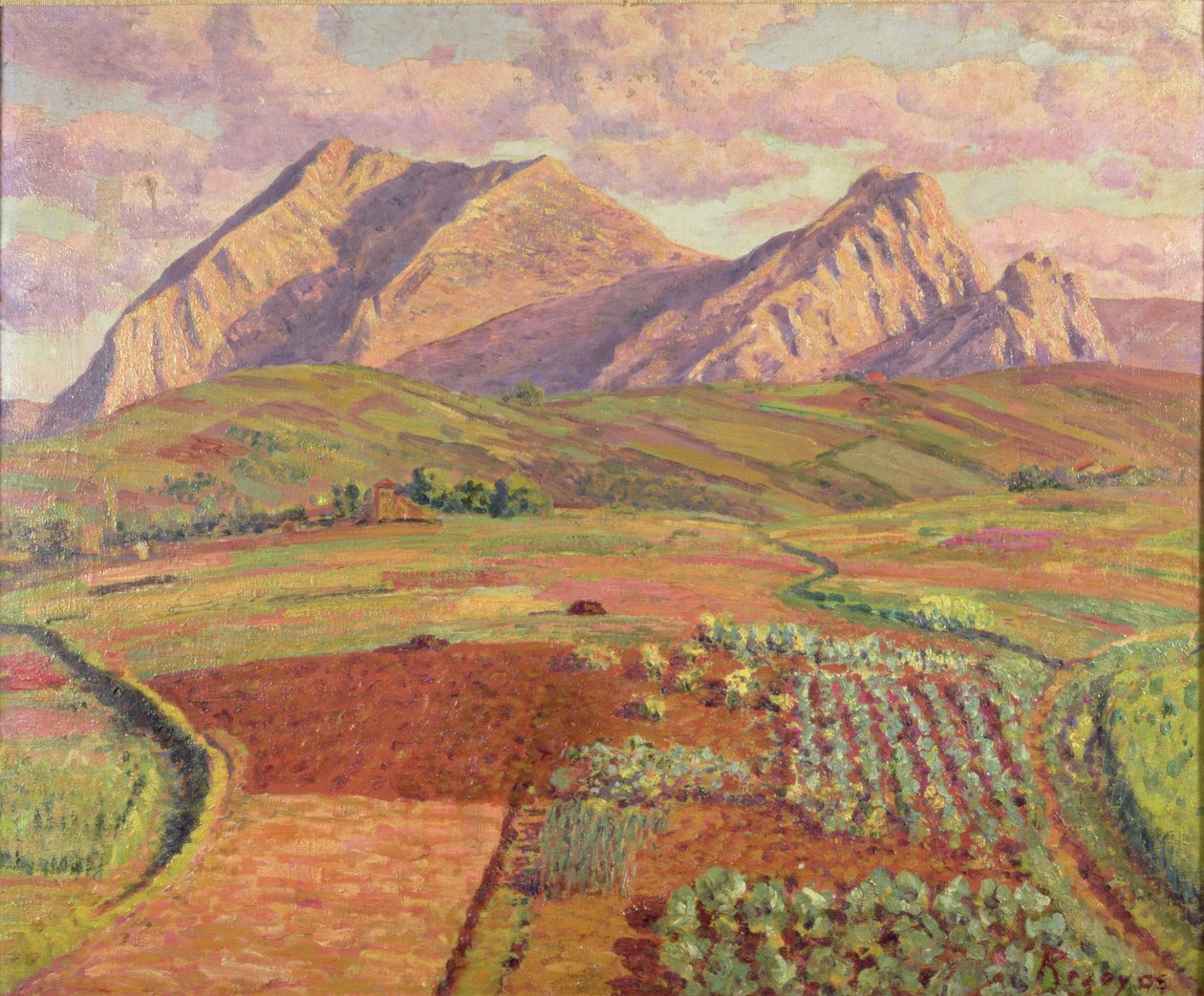 Paisaje (óleo sobre lienzo) de Diario or Dario de Regoyos y Valdes