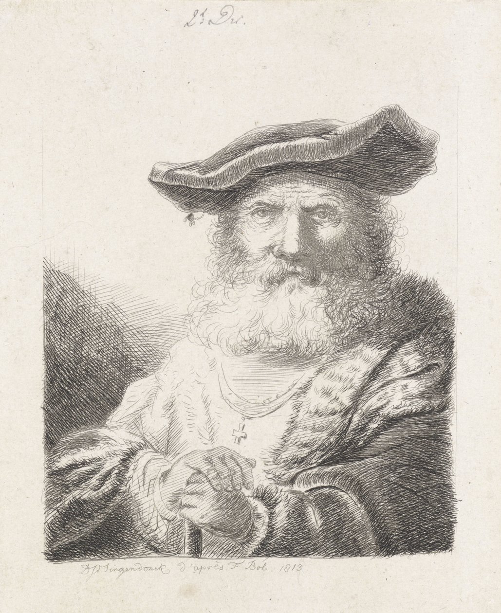Viejo con boina de Diederik Jan Singendonck