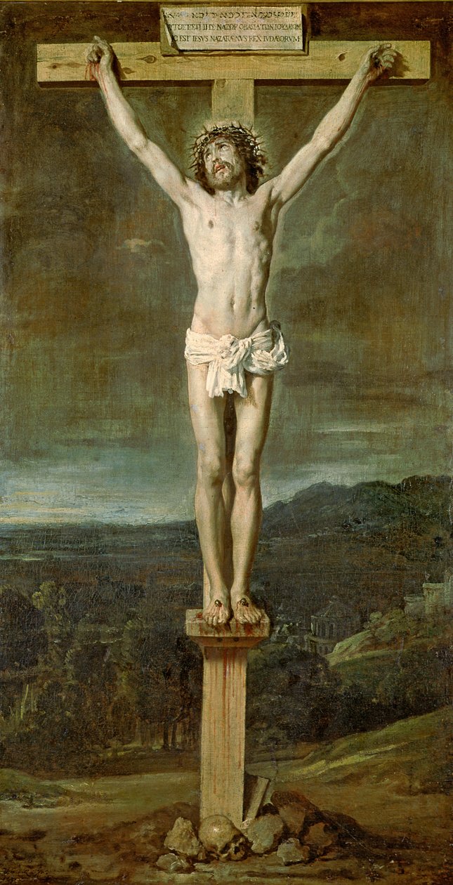Cristo vivo en la cruz en el Calvario, 1631 de Diego Velázquez
