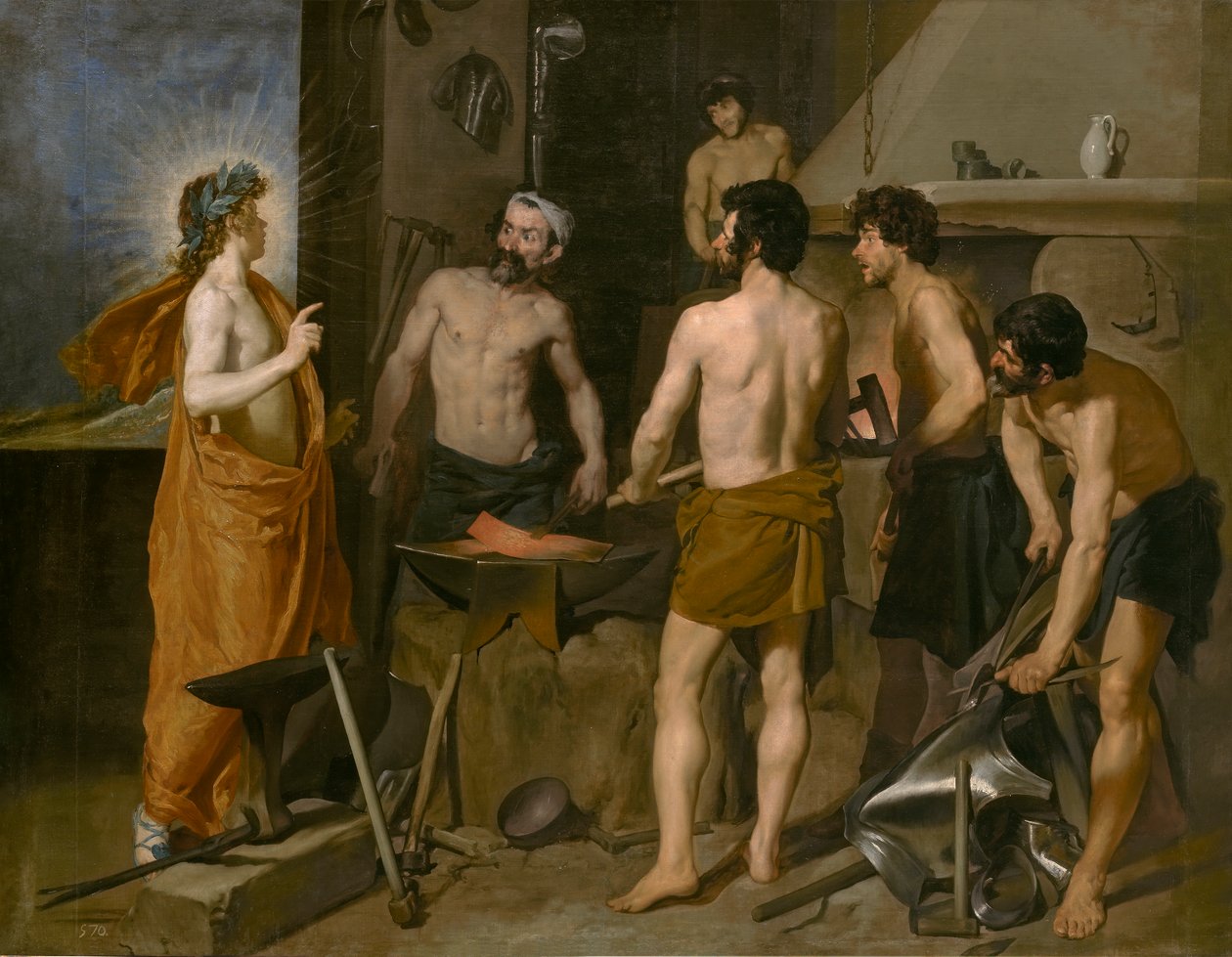 La fragua de Vulcano de Diego Velázquez