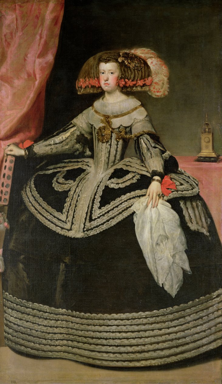 Reina María Ana de Austria (1634-96), c. 1652 de Diego Velázquez