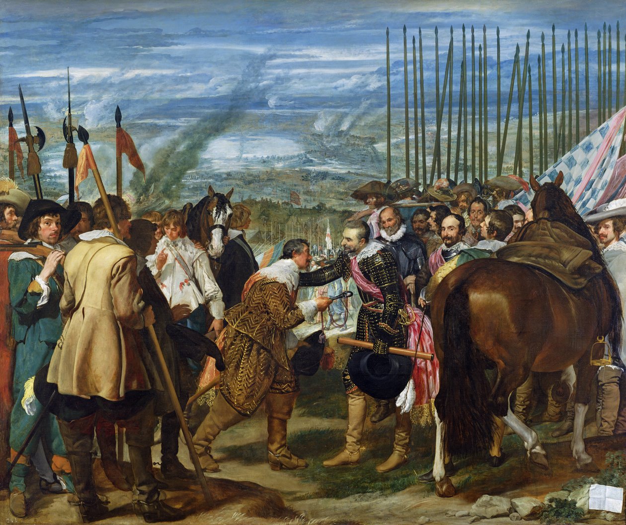 La rendición de Breda, 1625, c.1635 de Diego Velázquez
