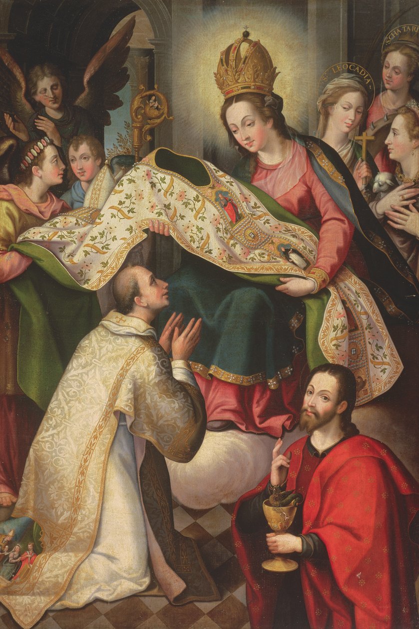 Presentación de la capa a San Ildefonso, 1600-24 de Diego de Aguilar