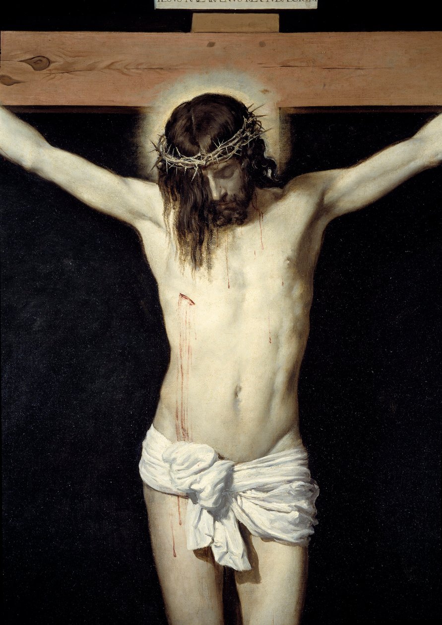 Cristo crucificado (detalle) de Diego Velázquez