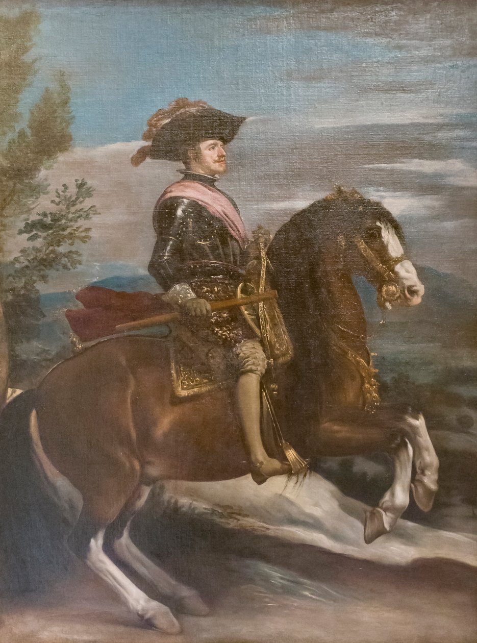 Retrato ecuestre de Felipe IV de Diego Velázquez