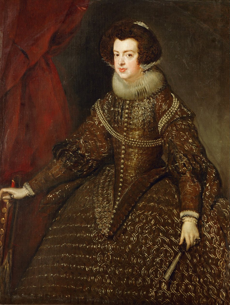 Isabel, reina de España, hija del rey francés Enrique IV y de María de Médicis de Diego Rodriguez de Silva y Velazquez