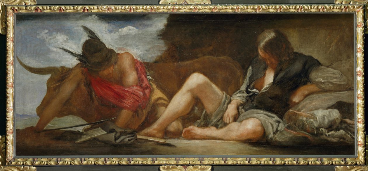 Mercurio y Argos ... (pintura sobre lienzo) de Diego Rodriguez de Silva y Velazquez