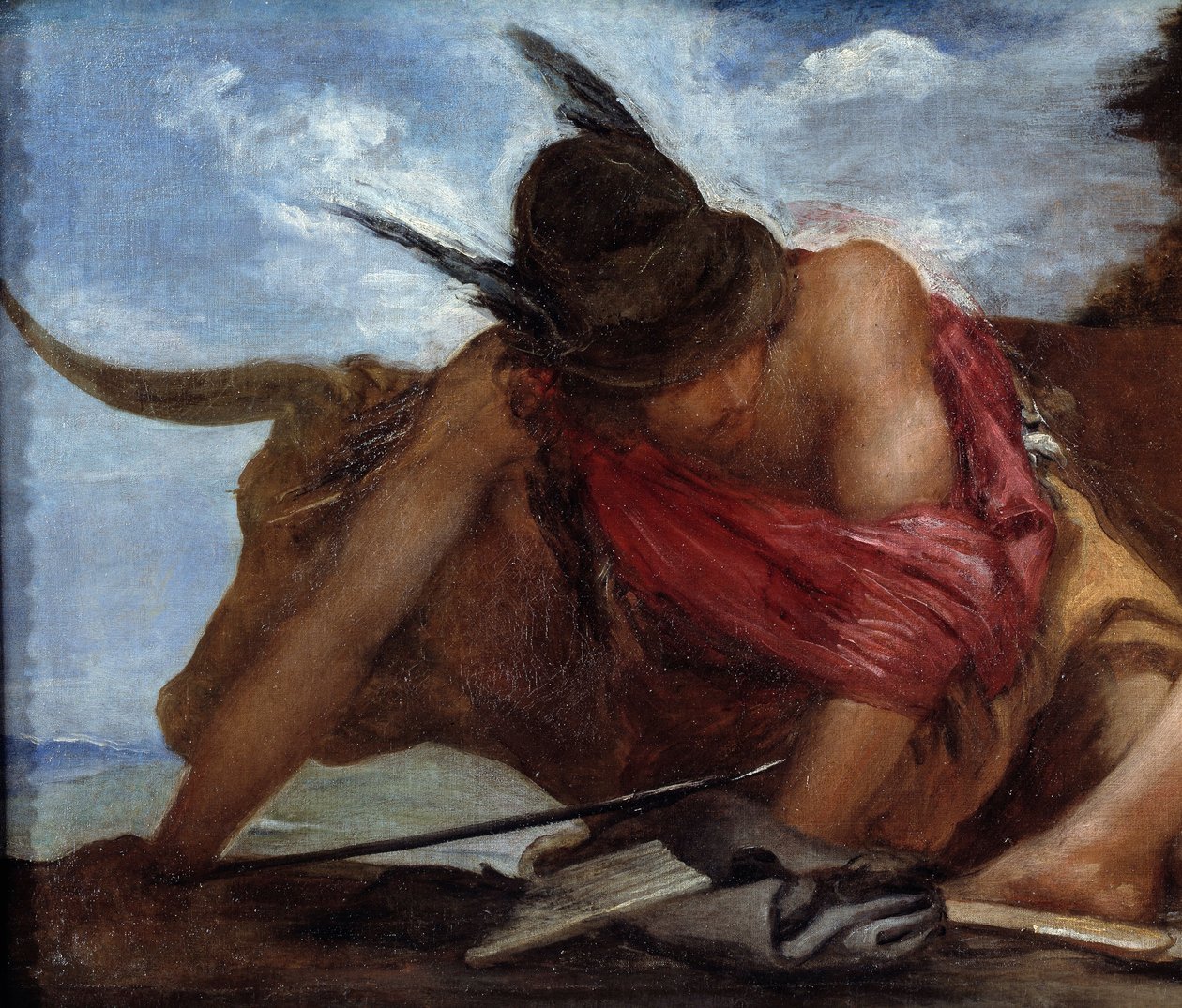 Mercurio y Argos de Mercurio (detalle) de Diego Velázquez