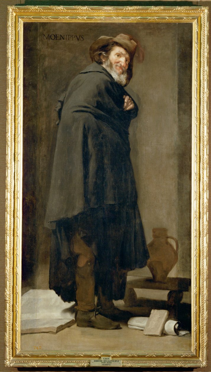 Moenipo, sátiro y filósofo griego del siglo III a.C. (pintura sobre lienzo) de Diego Rodriguez de Silva y Velazquez