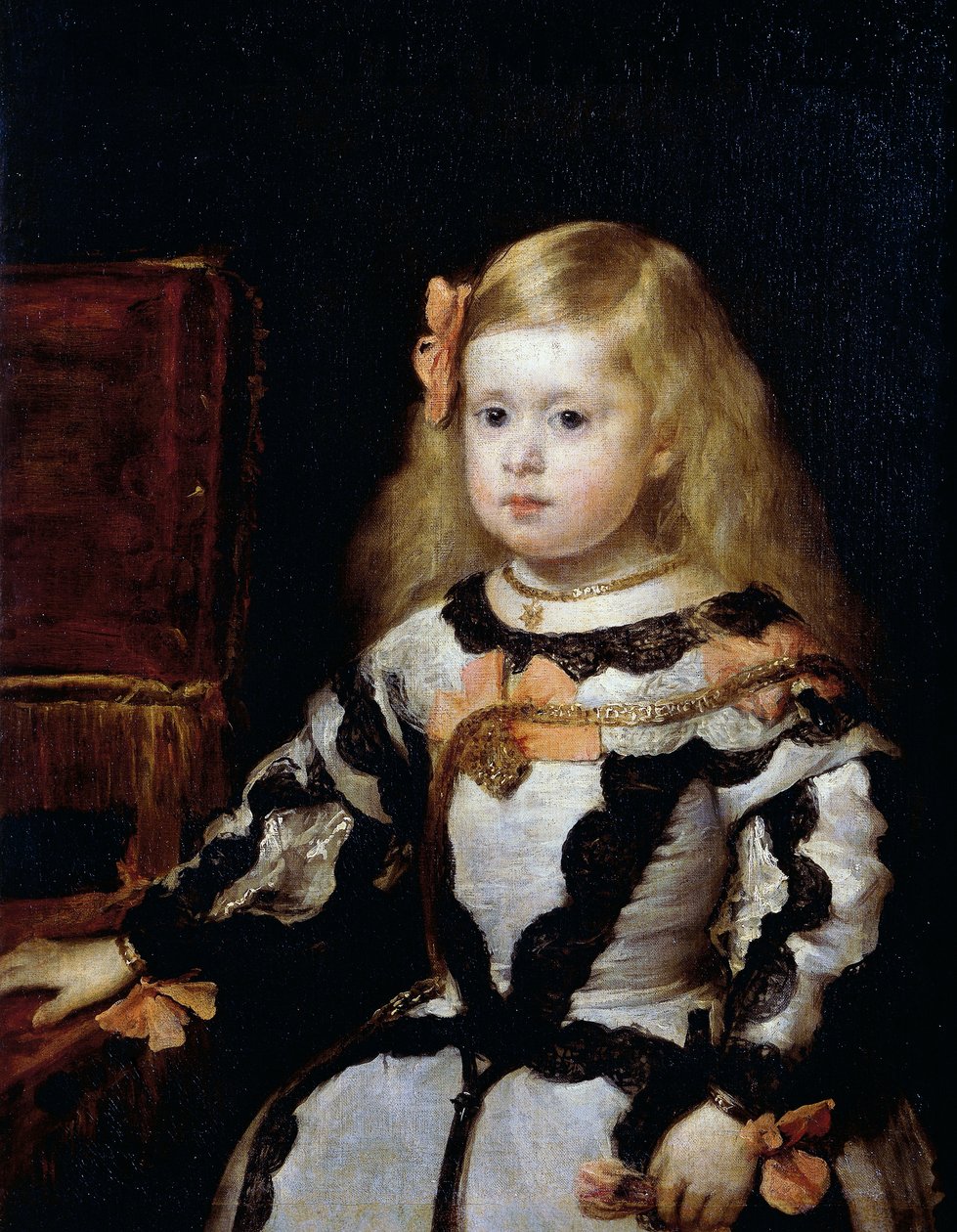 Retrato de la Infanta Margarita, hija del Rey Felipe IV de España y su segunda esposa Mariana de Austria de Diego Velázquez